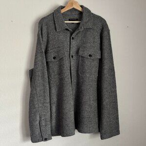 Banana Republic Heavyweight Shirt Jacket Dark Gray Size XLarge